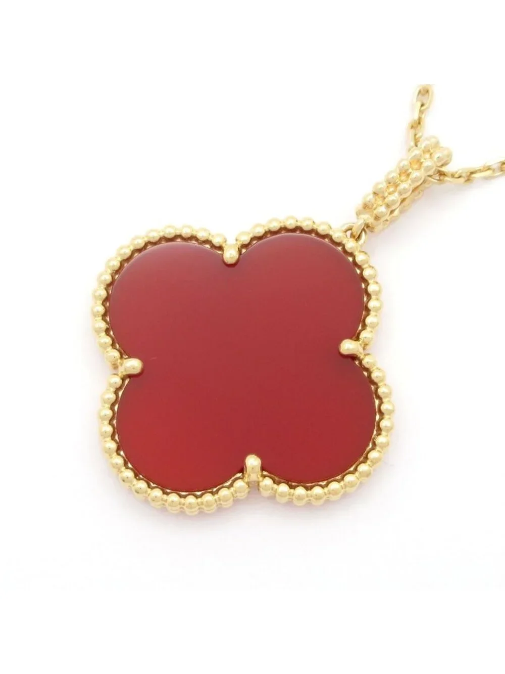 Van Cleef & Arpels Necklace Magic Alhambra Long 18k Pink Gold Carnelian